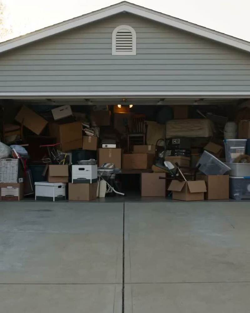 Garage cleanout before, Two & Through Florida